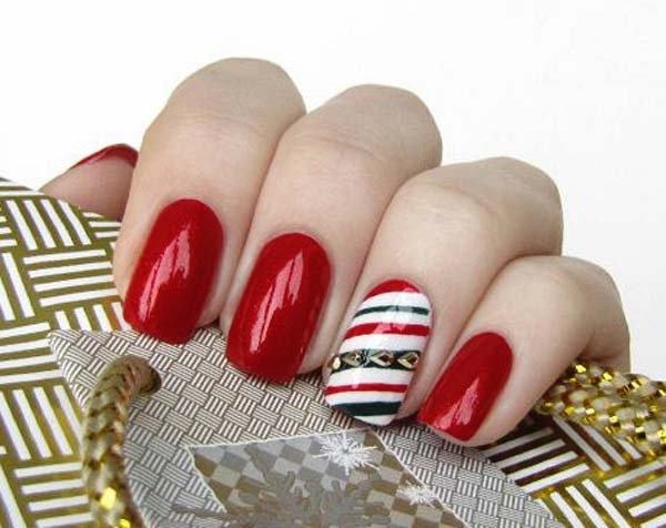 Manicure merah yang indah 2024-2025 - gambar, idea-idea manicure merah