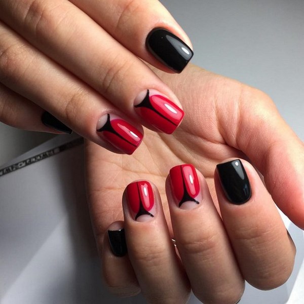 Manicure merah yang indah 2024-2025 - gambar, idea-idea manicure merah