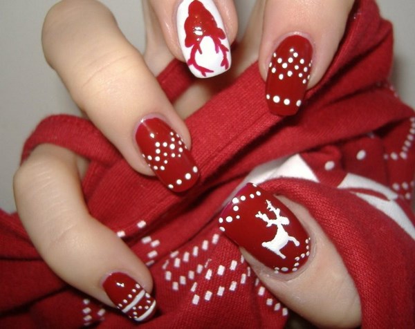 Manicure merah yang indah 2024-2025 - gambar, idea-idea manicure merah