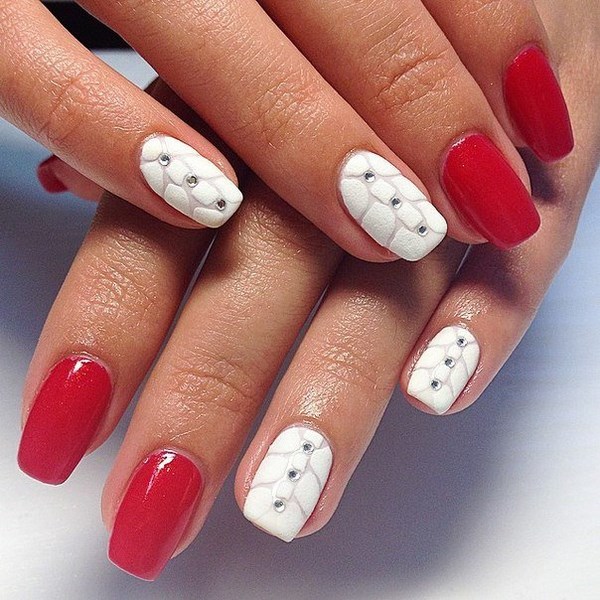 Manicure merah yang indah 2024-2025 - gambar, idea-idea manicure merah