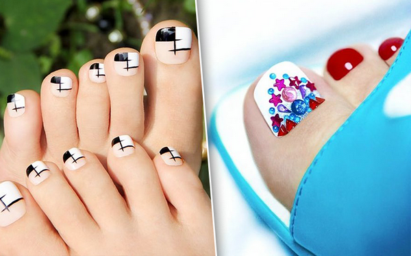 Pedicure indah 2024-2025: Reka bentuk pedikur, berita, trend - gambar