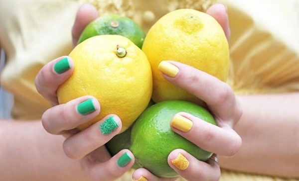 Manicure kuning asli 2024-2025 dalam gaya yang berbeza: perkara baru, idea, trend