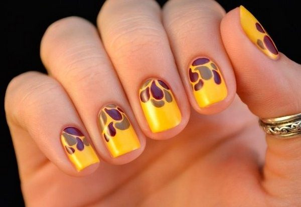 Manicure kuning asli 2024-2025 dalam gaya yang berbeza: perkara baru, idea, trend