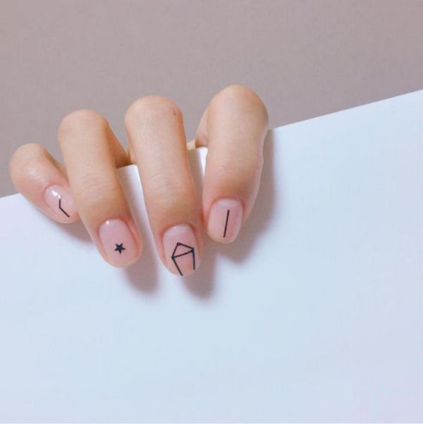 Manicure bergaya dalam gaya minimalism: idea terbaik untuk minicism manicure, trend, foto