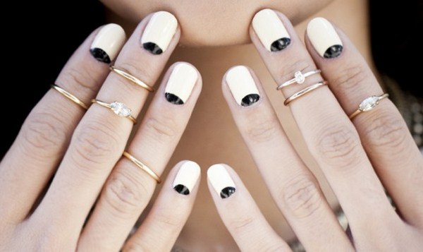 Manicure hitam dan putih yang indah 2024-2025: idea terbaik dalam reka bentuk kuku hitam dan putih dalam gaya yang berbeza