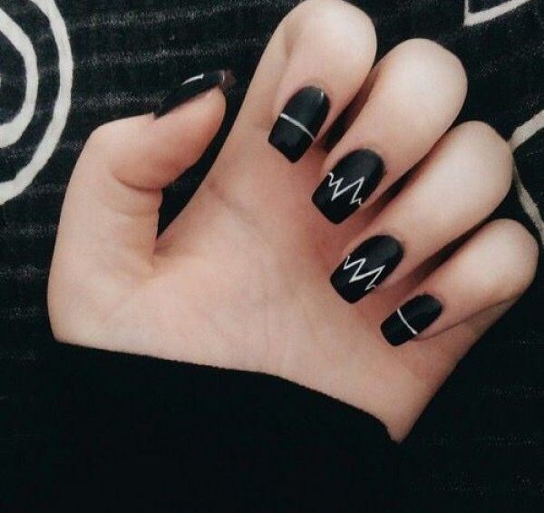 Manicure hitam dan putih yang indah 2024-2025: idea terbaik dalam reka bentuk kuku hitam dan putih dalam gaya yang berbeza