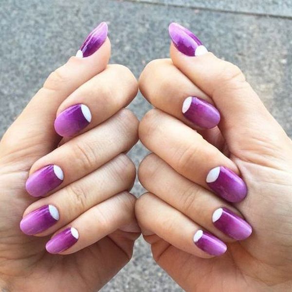 Manicure ungu yang lazat 2024-2025: idea, produk baru, trend - foto