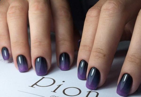 Manicure ungu yang lazat 2024-2025: idea, produk baru, trend - foto