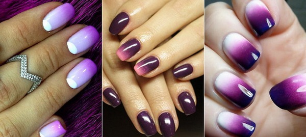 Manicure ungu yang lazat 2024-2025: idea, produk baru, trend - foto