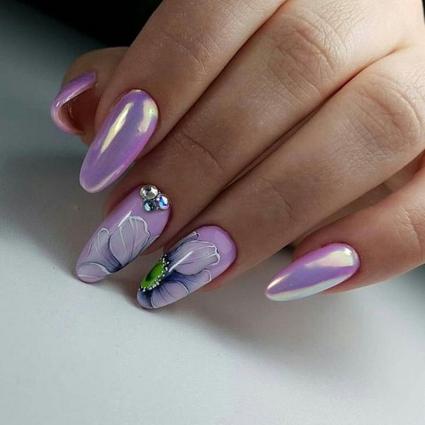 Manicure paling bergaya dengan rhinestones: idea hebat dan gambar berwarna musim 2024-2025