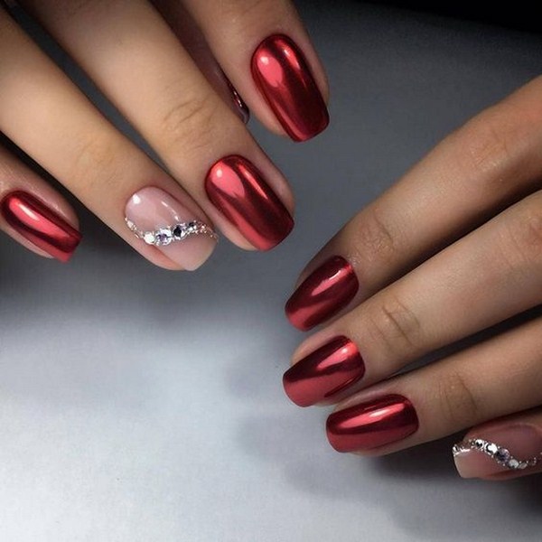 Manicure paling bergaya dengan rhinestones: idea hebat dan gambar berwarna musim 2024-2025