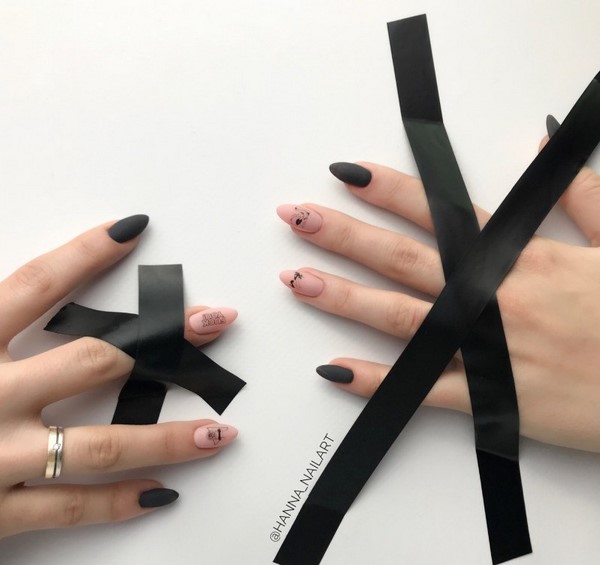 Modny ciemny manicure 2024-2025 - najlepsze trendy na zdjęciu