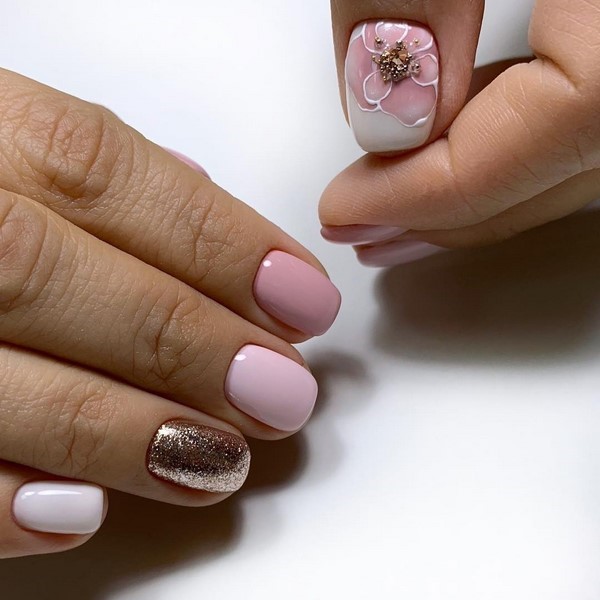 Manicure cantik untuk kuku pendek 2024-2025: idea-idea gambar manicure untuk kuku pendek