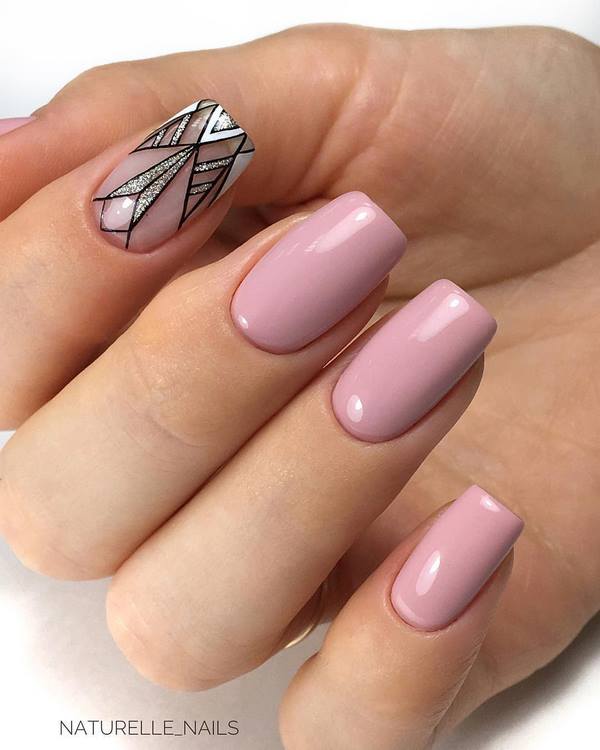 Idea baru untuk geometri manicure 2024-2025 - 10 produk rekaan kuku baru