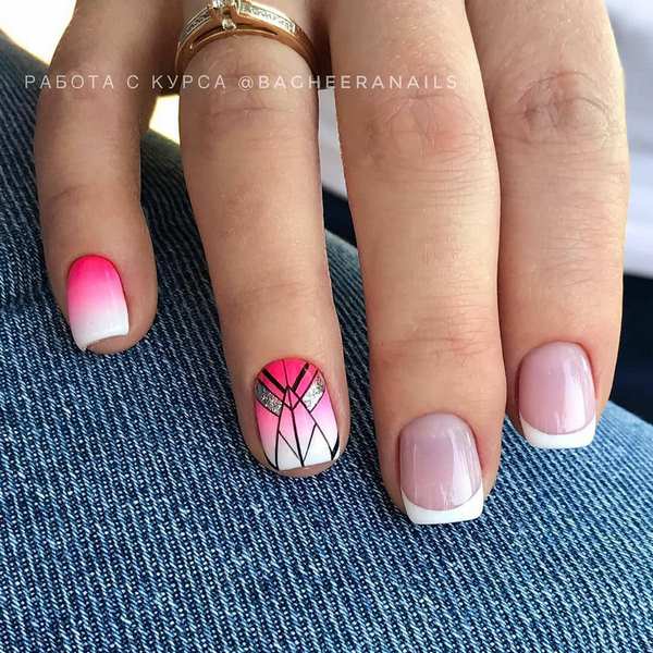 Idea baru untuk geometri manicure 2024-2025 - 10 produk rekaan kuku baru