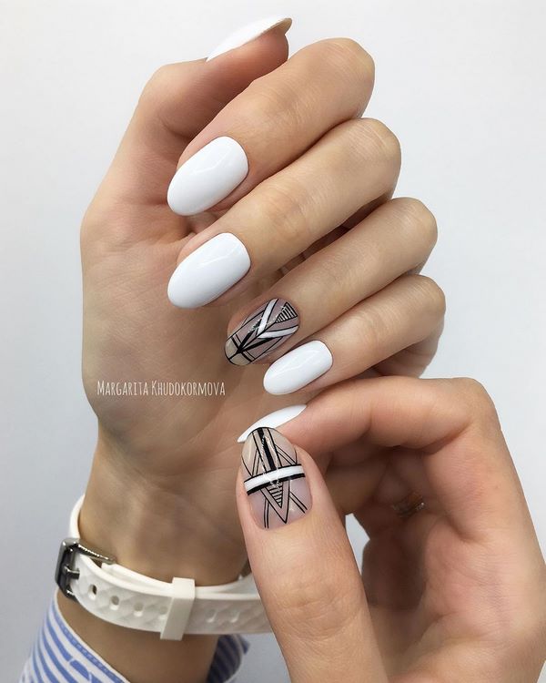 Idea baru untuk geometri manicure 2024-2025 - 10 produk rekaan kuku baru