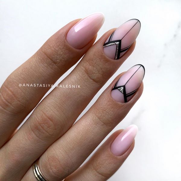 Idea baru untuk geometri manicure 2024-2025 - 10 produk rekaan kuku baru