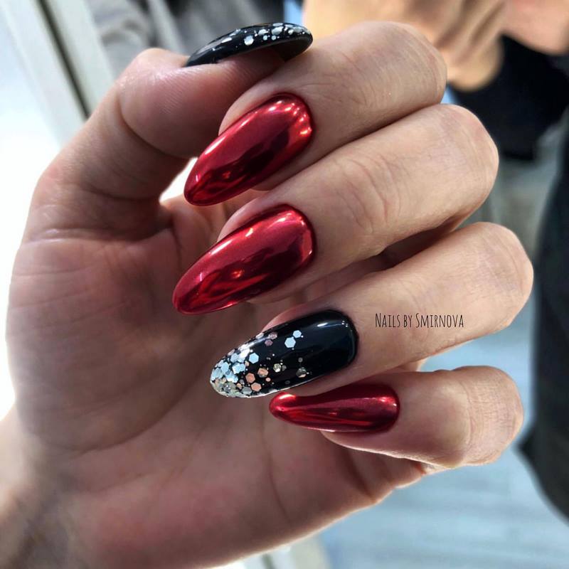 Idea manicure untuk Hari Valentine 2024: novel cantik foto yang indah