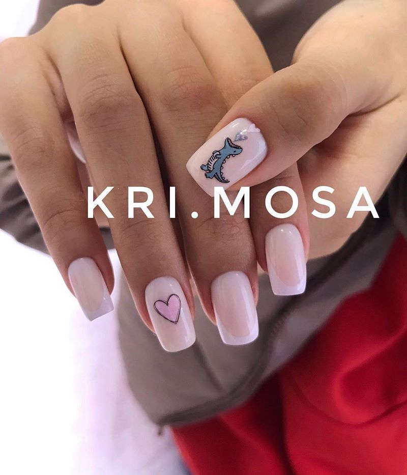 Idea manicure untuk Hari Valentine 2024: novel cantik foto yang indah