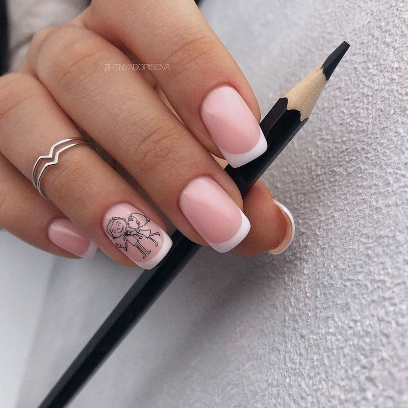 Idea manicure untuk Hari Valentine 2024: novel cantik foto yang indah