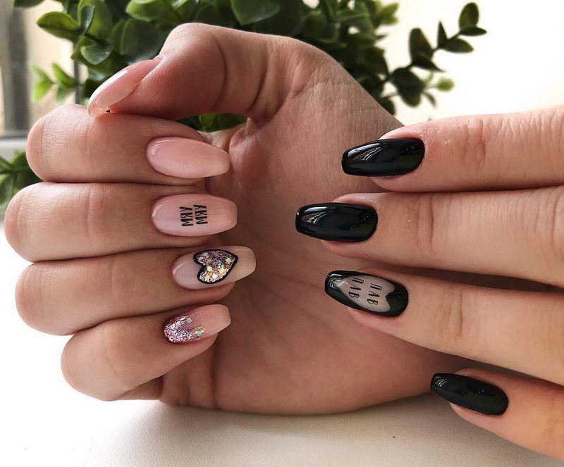 Idea manicure untuk Hari Valentine 2024: novel cantik foto yang indah