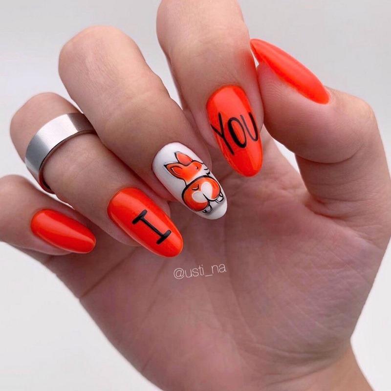 Idea manicure untuk Hari Valentine 2024: novel cantik foto yang indah