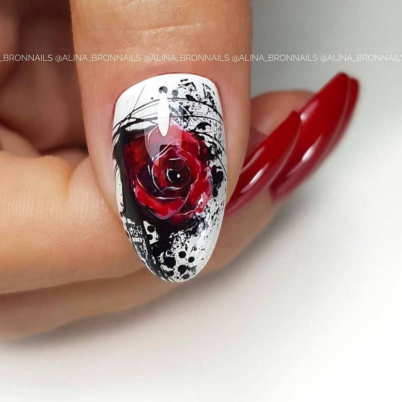 Idea manicure untuk Hari Valentine 2024: novel cantik foto yang indah