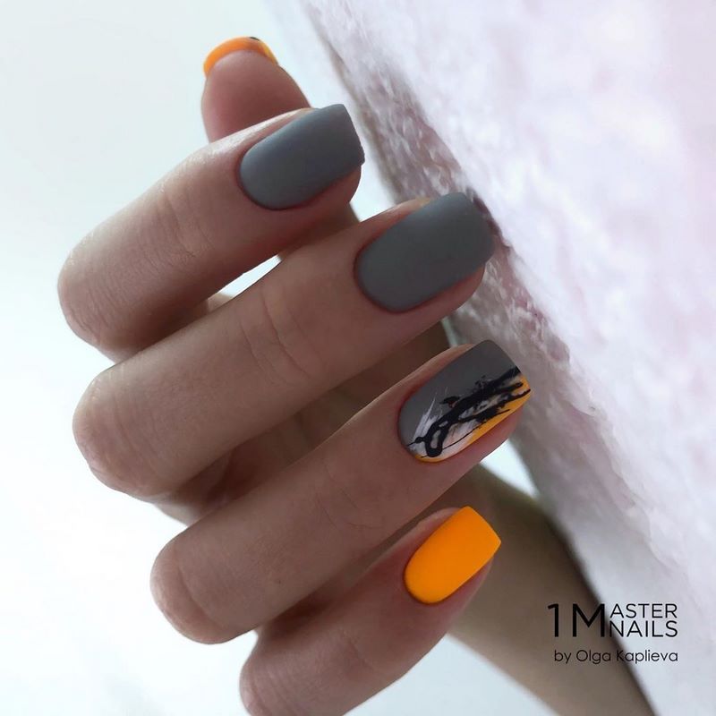 Manicure matte bergaya 2024-2025: foto, berita, idea-idea manicure matte