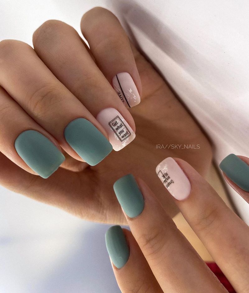 Manicure matte bergaya 2024-2025: foto, berita, idea-idea manicure matte